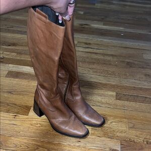 Coach And Four Knee-High Boots